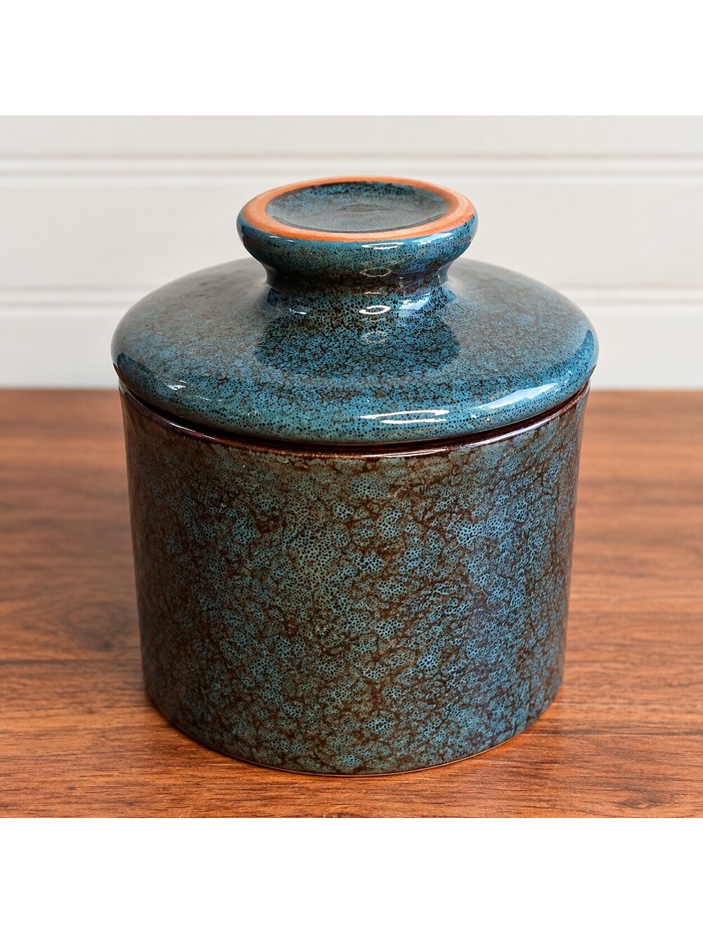 Vintage Tea Peak Studio Pottery Lidded Canister